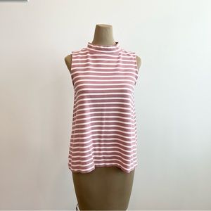 {LOFT} Mock Neck Sleeveless Top